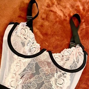 Sheer corset lingerie